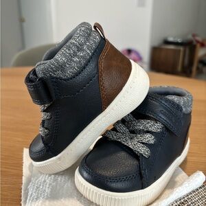 Carter's Navy and Brown Kids Sneakers